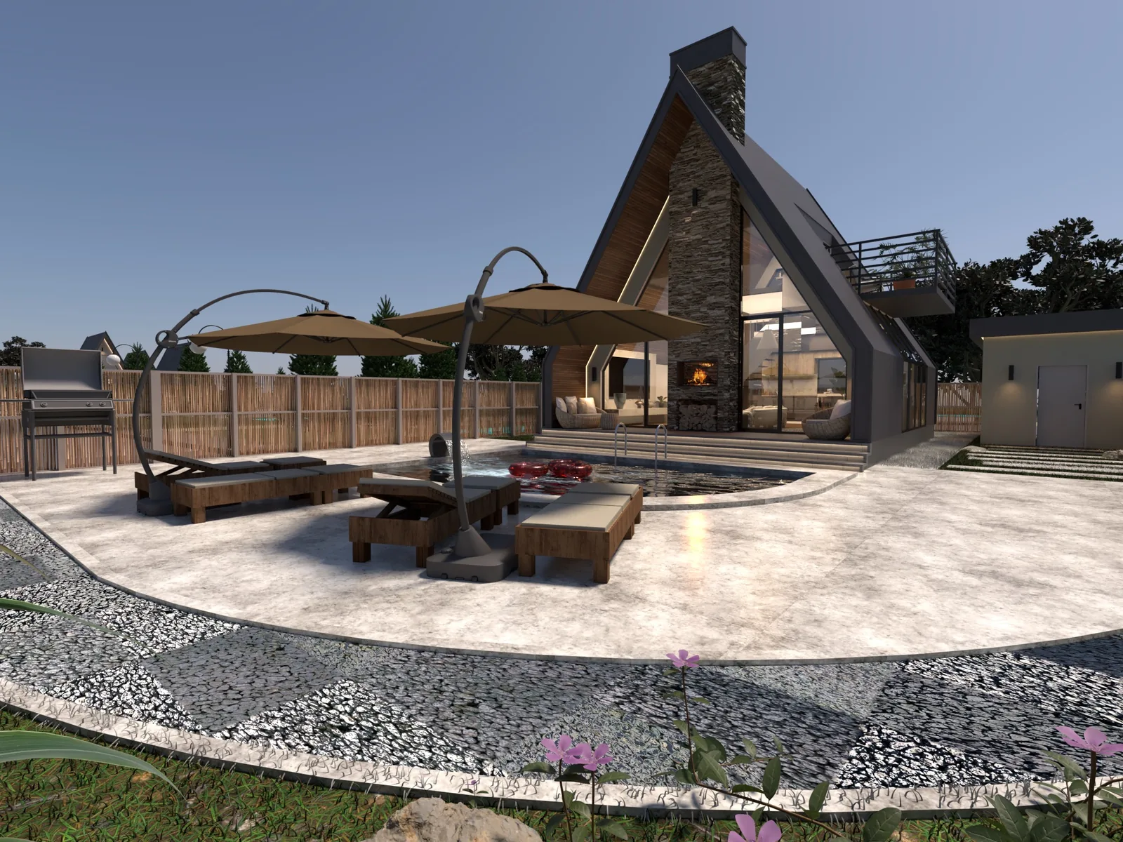 Alpine Frame House projesi